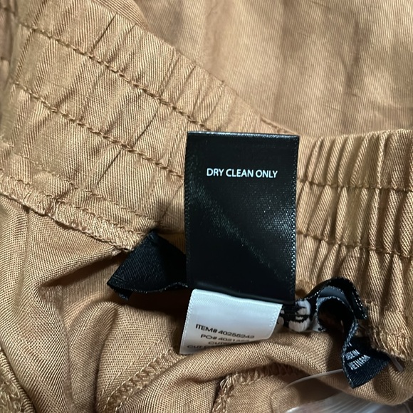 Torrid Pants Sz 18R  Relaxed Taper Studio Linen Blend High Rise Cargo Tobacco - Picture 8 of 8